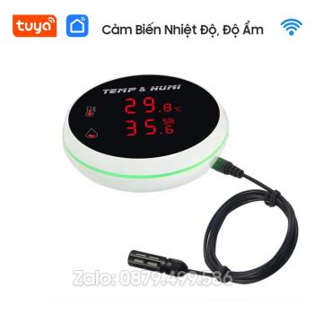 Cảm Biến Giám Sát Nhiệt Độ Độ Ẩm TH05 Cho Phòng Máy Chủ Wifi Tuya Smart Life 