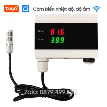 Cảm Biến Giám Sát Nhiệt Độ Độ Ẩm TH06 Cho Phòng Máy Chủ Wifi Tuya Smart Life 